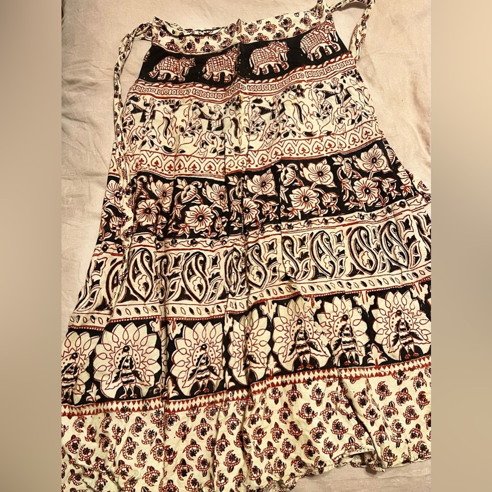 Vintage boho wrap skirt - Picture 4 of 4